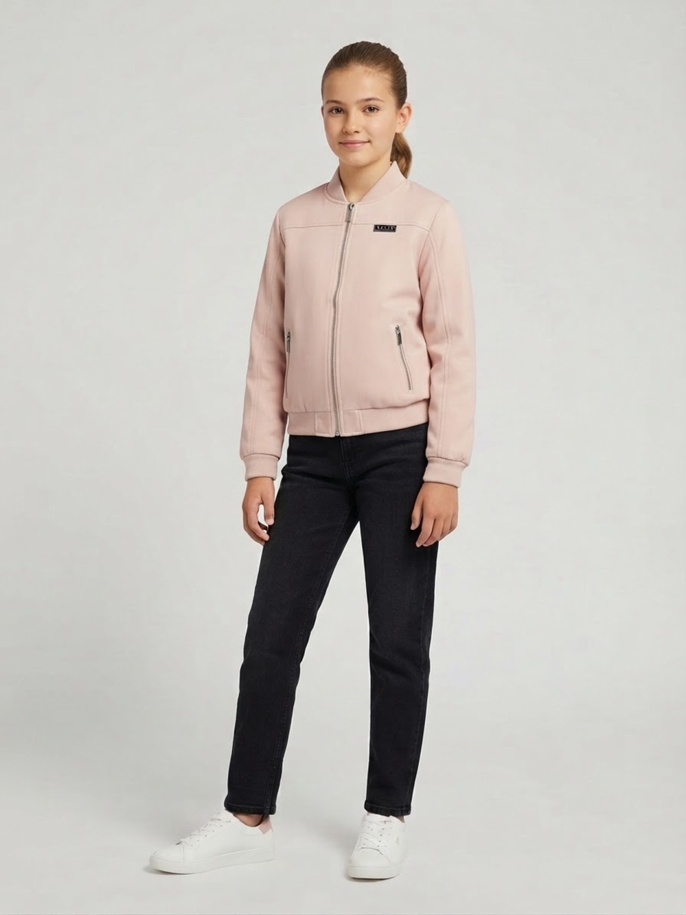 Guess Los Angeles Light Pink Bomber Jacket - Youth Size 14 / NWOT